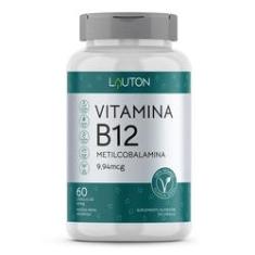 Imagem de Vitamina B12 Metilcobalamina 400mg Vegana Lauton - 60 Cápsulas