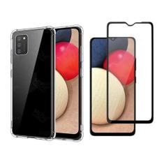 Imagem de Capa Case Antiqueda Impacto Compatível Samsung Galaxy A02s 6.5" + Película Vidro Temperado 3D