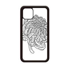 Imagem de Contorno de crisântemo de planta floral para iPhone 11 Pro Max capa para Apple Mobile Case