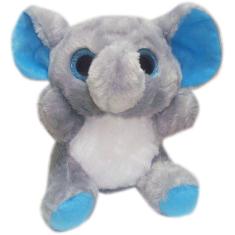 Imagem de Elefante De Pelúcia Pequeno Olho Grande Infantil - 17cm
