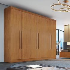 Imagem de Guarda Roupa Casal 6 Portas 6 Gavetas Genova Bianchi Móveis Marrom