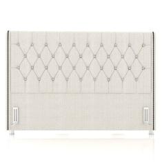 Imagem de Cabeceira Cama Box Casal King 195cm Florenza P02 Linho Creme - Mpozenato