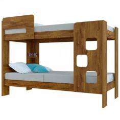 Imagem de Beliche Vegas Para Colchão 18888 Com Prateleira Tigus Cor Amadeirado