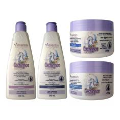 Imagem de Kit Arvensis Cachinhos Sh. Cond. Mascara 2X1 Geleia Forte