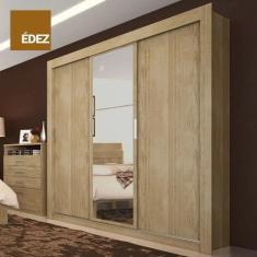 Imagem de Guarda roupa  herval ph 1681 - cor cedro - com espelho