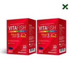 Imagem de 02 Vitafish Ômega 3 Polivitaminas e Minerais 60 Cápsulas Loja Maxinutri