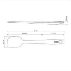 Imagem de Espátula Tramontina Verano Em Silicone Com Cabo de Polipropileno Ônix 25575130