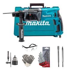 Imagem de Martelete Combinado Sds Hr2470 800W Makita + Kit De Ferramentas