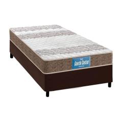 Imagem de Cama Box Solteiro: Colchão Ortopédico Probel D33/Ep Guarda Costas Double Face + Base Brown(88X188)