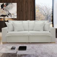 Imagem de Sofá Cama 3 Lugares Arizona Retrátil Boucle Gelo - Celflex