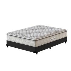 Imagem de Cama Box Viúva Preta + Colchão Espuma D33 - Probel - Guarda-Costas Pro