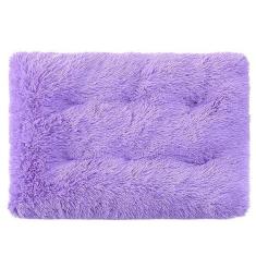 Imagem de Tapete para caixa de cachorro, cama de cachorro para cães grandes, almofada de canil confortável e fofa antiderrapante para camas e móveis de cachorro, cama de cachorro acolchoada (Color : Purple, S