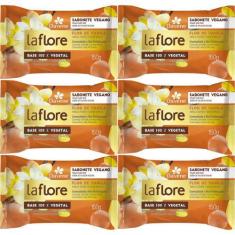 Imagem de 6Un Sabonete Vegetal La Flore Flor De Vanila 150G Davene