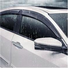 Imagem de Calha de Chuva Chevrolet Onix 2012 a 2019 4 Portas TG Poli Defletor Portas Protetor Janelas Inteiriça
