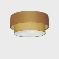 Imagem de Plafon Para Sala Cilíndrico SL-3017 Cúpula Cor Palha 