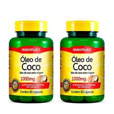 Imagem de Kit 02 Óleo de Coco Extra Virgem 60 Caps 1000mg Maxinutri
