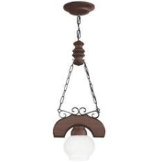 Imagem de Lustre Muller Canga 1 Lâmpada Envelhecido 401E