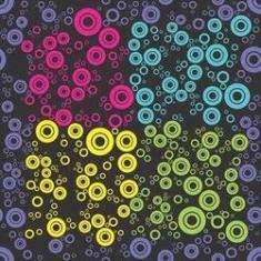 Imagem de Papel de Parede Adesivo Bolhas Coloridas 262 Rolo 0,58x3M