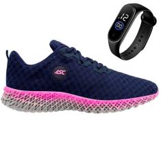 Imagem de Tênis Sport Academia e Caminhada Feminino-Masculino Leve e Confortável + Rélogio de Pulso-Unissex