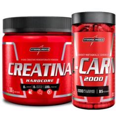 Imagem de Creatina Pura 300G + L-Carnitina 120 Caps Integralmedica