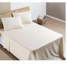 Imagem de Jogo De Lençol Queen 4 Peças 100% Algodão Percal 200 Fios Bordado Lian