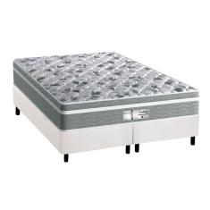 Imagem de Cama Box King: Colchão Molas Probel Masterpocket Ensacadas Evolution + Base Branco(193X203)