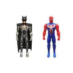 Imagem de Boneco Heroes Em Vinil Kit 2 Brinquedo Dia Das Crianças - Th Toys