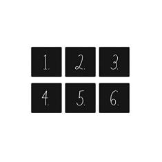 Imagem de Rae Dunn Puxadores de gaveta de armário – Conjunto de 6 puxadores quadrados pretos – Mini puxadores decorativos de madeira para armário de cozinha, gaveta de cômoda, armário de banheiro, armário, gaveta de mesa – Inclui ferragens