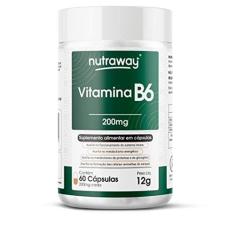 Imagem de Vitamina B6-200mg Nutraway 60 cápsulas