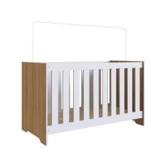 Imagem de Berço Infantil Cama 3 em 1 Multifuncional 133cm com Colchão, Regulagem