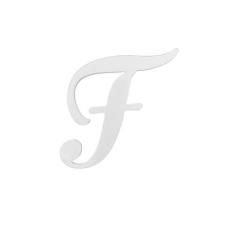 Imagem de FRESHe BOGLETS – Letras decorativas do alfabeto – Personalize sua bolsa com letras do alfabeto impressas em 3D, Preto, branco., Small