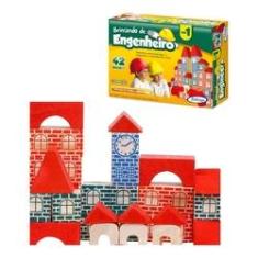 Jogo Brincando De Engenheiro Construir 150 Peças Blocos Madeira - 53054  Xalingo em Promoção na Americanas