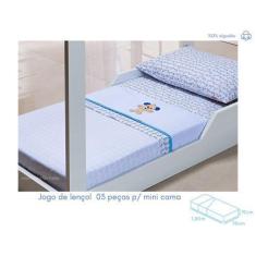Imagem de Jogo De Lençol P/ Mini Cama 03-Peças Fisher-Price - Incomfral