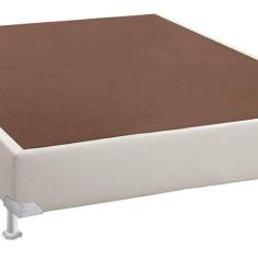 Imagem de Base Box Sommier Casal Sintético Ortobom 30x138x188cm Branco