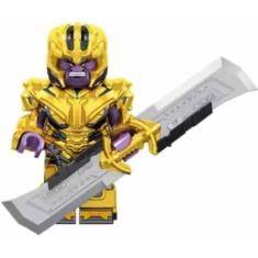 Imagem de Boneco Blocos De Montar Thanos Espada Double Blade Especial