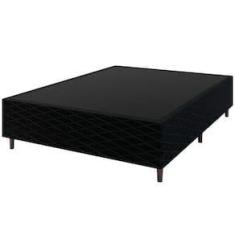 Imagem de Base Box para Colchão de Casal Umaflex New Itália Black 38x138x188cm - Preto