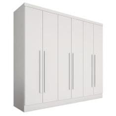 Imagem de Guarda Roupa 6 Portas Casal Mayra Branco - Móveis Arapongas