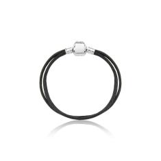 Imagem de Pulseira Infantil Cord Black com Revestimento Metálico