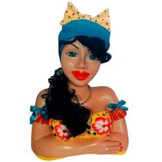 Imagem de Boneca Namoradeira Grande Cabelo Escuro Com Laço Tiffany