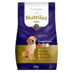 Imagem de Ração Seca Nutrilus Pro Frango & Carne Para Cães Filhotes - 15 Kg