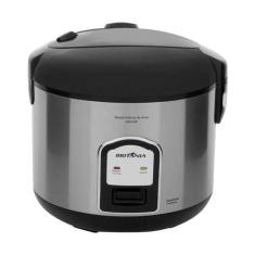 Imagem de Panela Elétrica Arrozeira Britânia Bpa10pi 10 Xícaras Preto/Inox Funçã