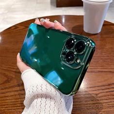 Imagem de Capa de telefone macia para iPhone 11 12 13 14 Pro Max XS X XR 7 8 Plus Mini SE 2020 2022 Capa transparente de silicone, verde, para iPhone 12Pro Max