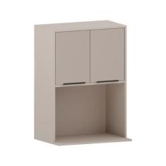 Imagem de Armário Aéreo 60 cm 2 Portas com Nicho Microondas Stylo Luciane Móveis