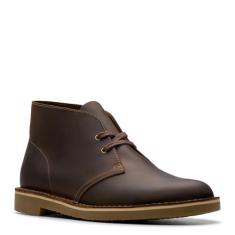 Imagem de Clarks Bota masculina Shepton Chukka, Couro de cera de abelha, 42