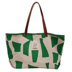 Imagem de Bolsa feminina de lona, bolsa casual com zíper, bolsa de ombro de grande capacidade com bolsos, bolsa transversal casual para mulheres, Verde