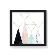 Imagem de Arte Maníacos Quadro Decorativo Picos Mármores - 30x30cm (Moldura em laca )