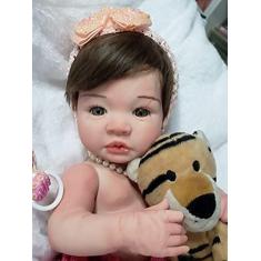 Boneca Reborn Bebê Neném Realista Menina Real 12 Itens 55cm em Promoção é  no Bondfaro