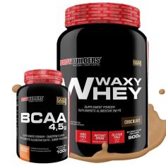 Imagem de Kit Whey Protein Waxy Whey 900g + BCAA 100g - Bodybuilders-Unissex