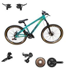 Imagem de Bicicleta Aro 26 Vikingx Tuff 30 Shimano 21v Aluminio Suspensão Diante