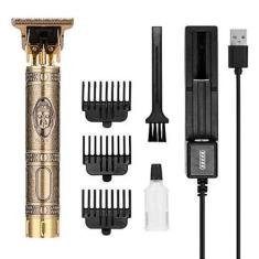Imagem de Máquina De Cortar Cabelo Para Barba, Elétrico, Profissional, T9, Usb,